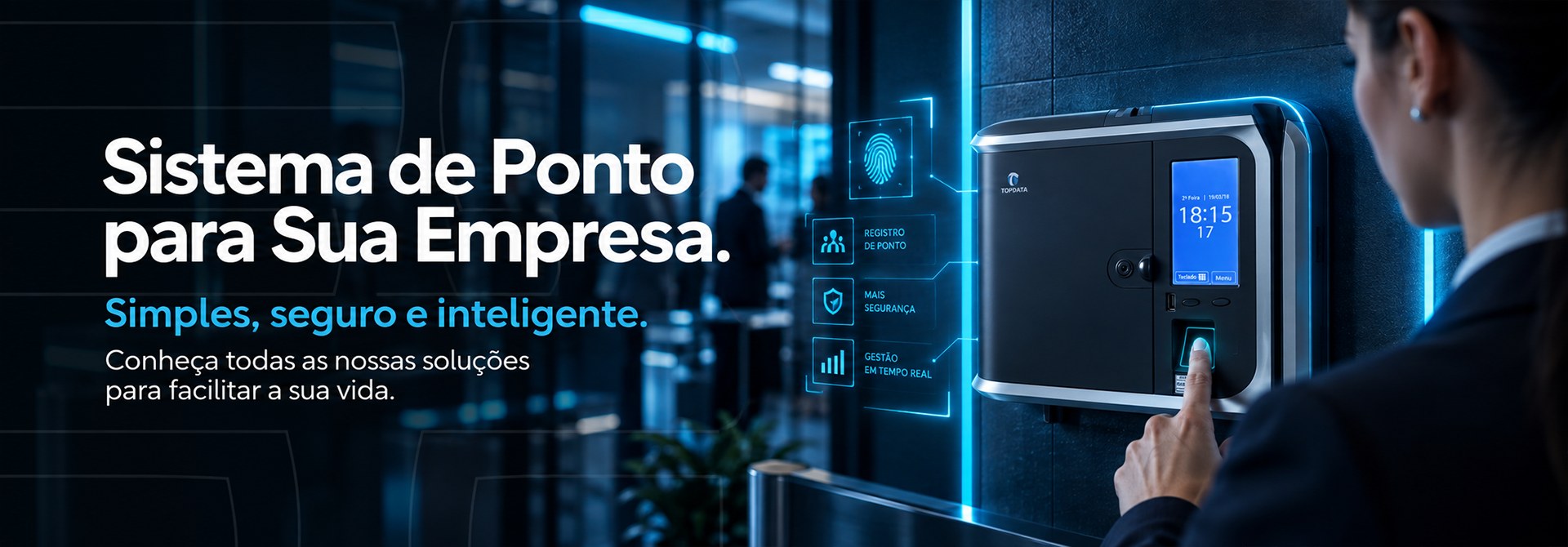 Sistema de ponto para sua empresa: simples, seguro e inteligente.